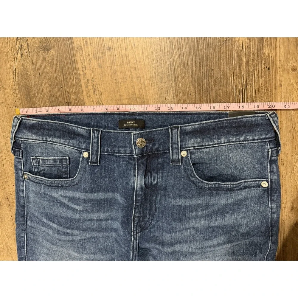 True Religion Ricky‎ Relaxed Straight Jeans Mens 38x34 (Fits 38x32.5) Tidal Wash
